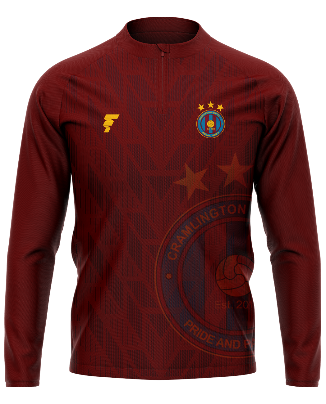 Cramlington 1/4 Zip Midlayer - Maroon
