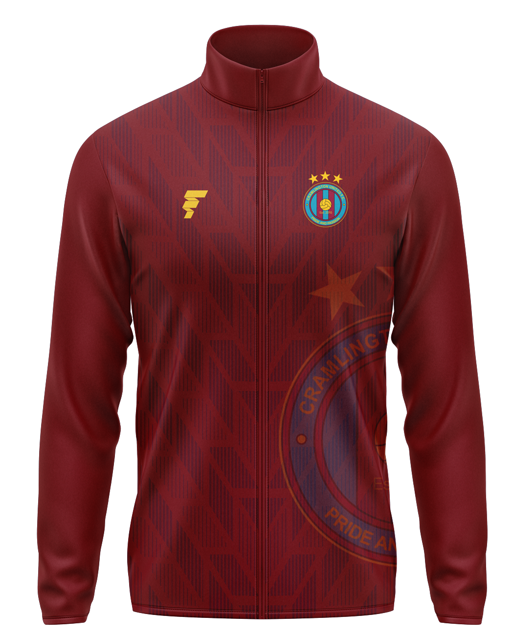 Cramlington Full Zip Midlayer - Maroon