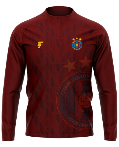 Cramlington 1/4 Zip Midlayer - Maroon