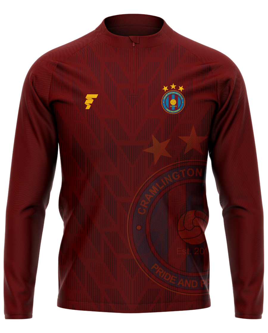 Cramlington 1/4 Zip Midlayer - Maroon