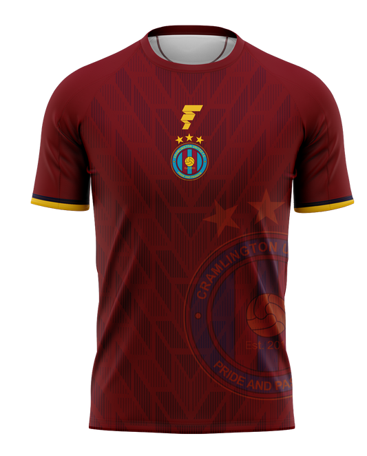 Cramlington Training Shirt - Maroon
