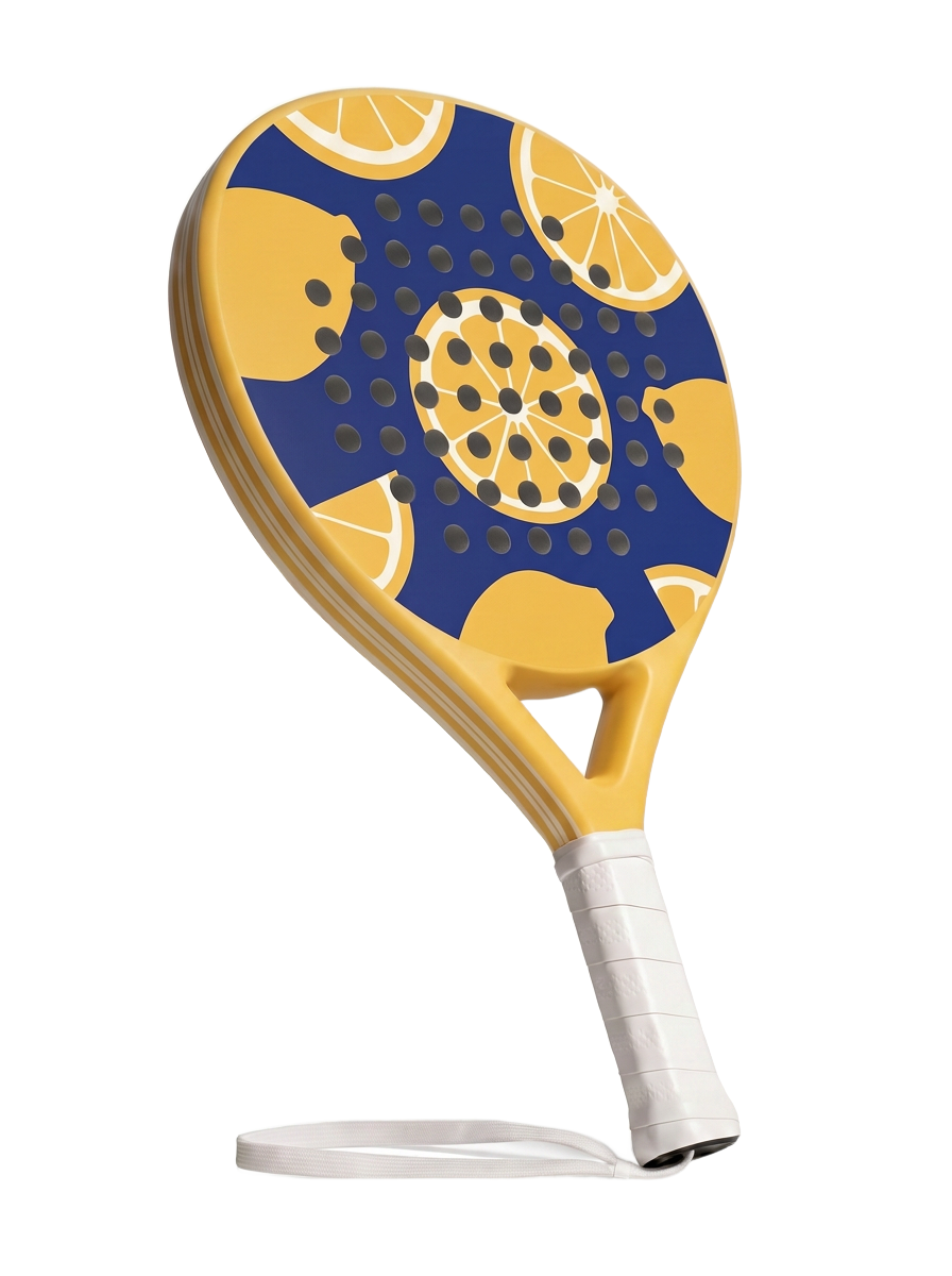 Amalfi padel racket, back, on white