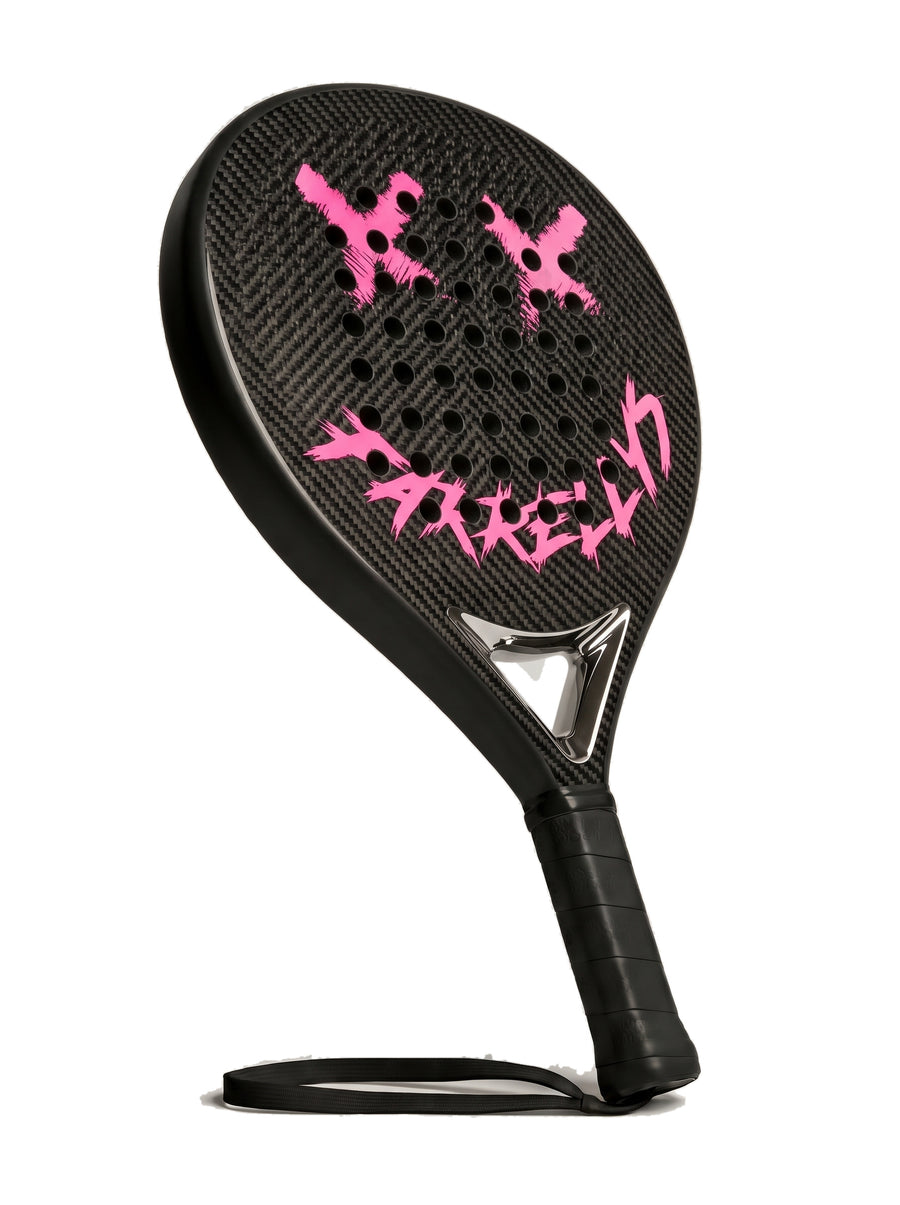 Fuchsia padel racket, back