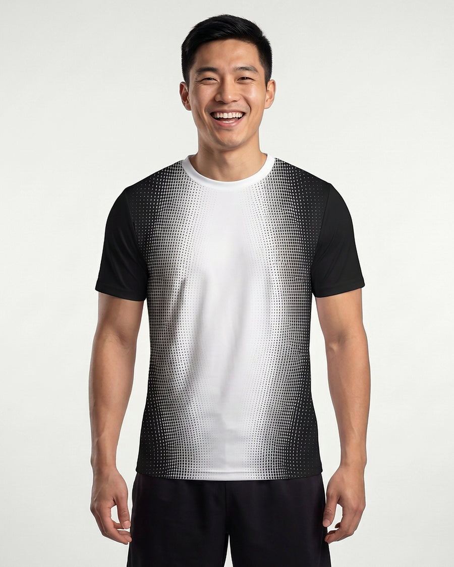 Match Shirt Black / White