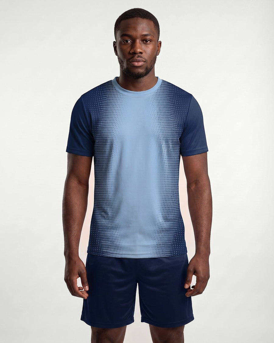Match Shirt Navy / Sky