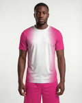 Match Shirt Pink / White