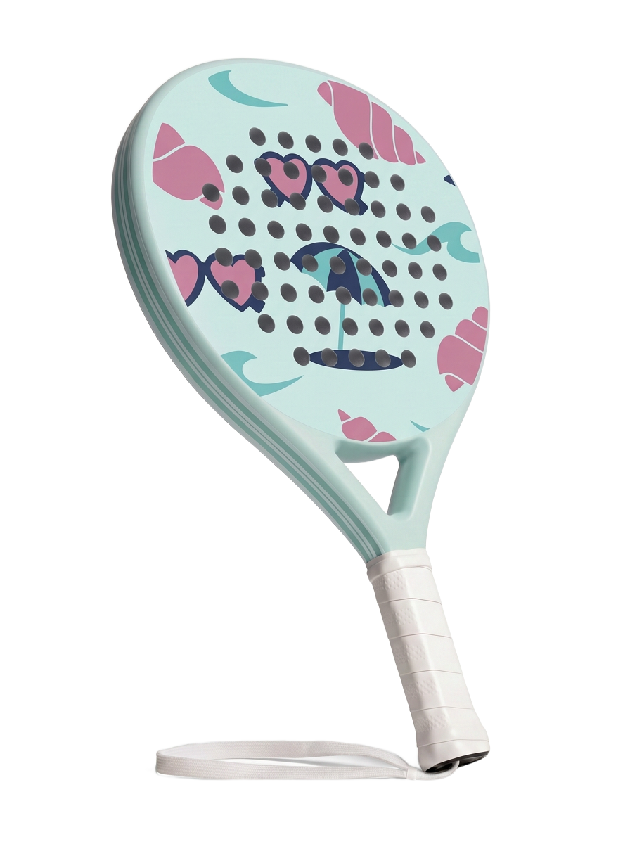SOF padel racket, back, on white