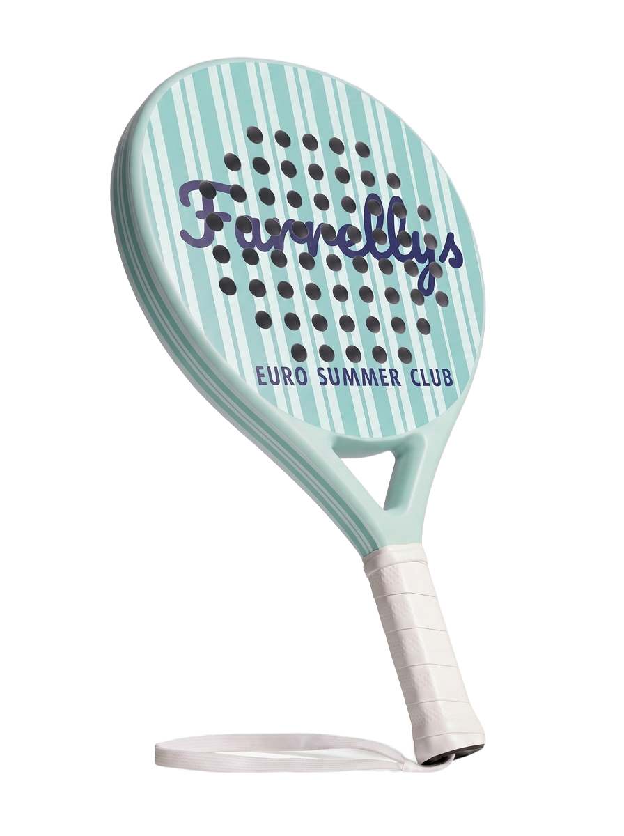 SOF padel racket, face, on white